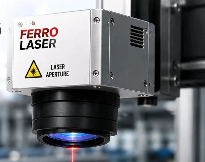 Fiber laser marking head
