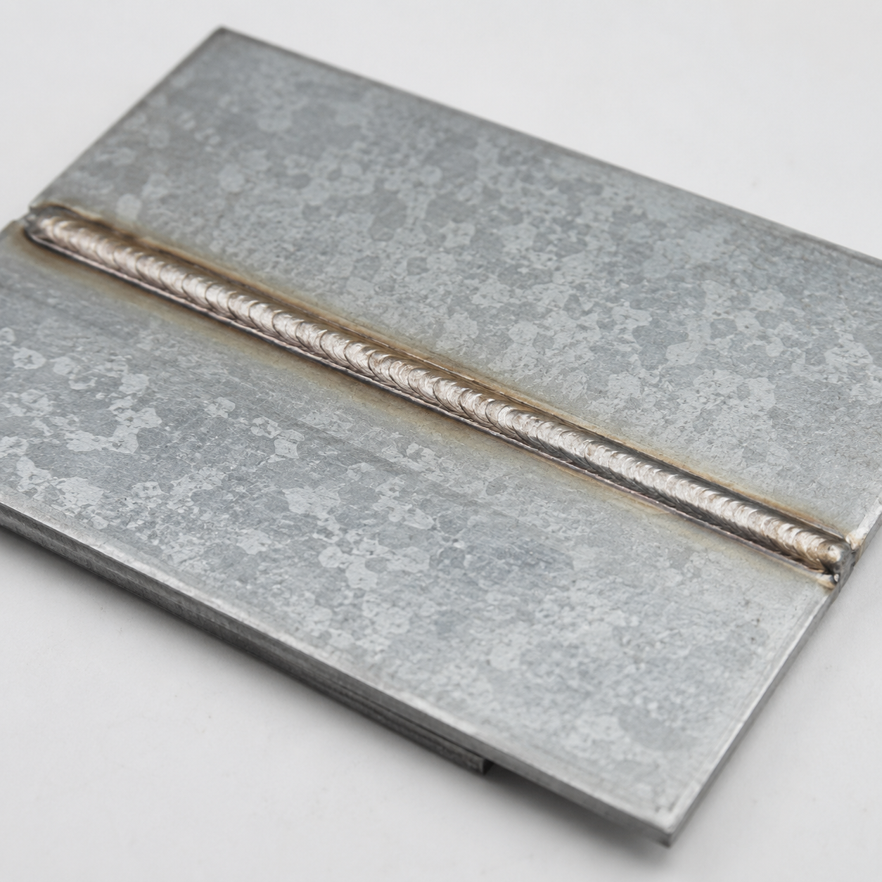Galvanized steel 2 mm lap-joint welding sample