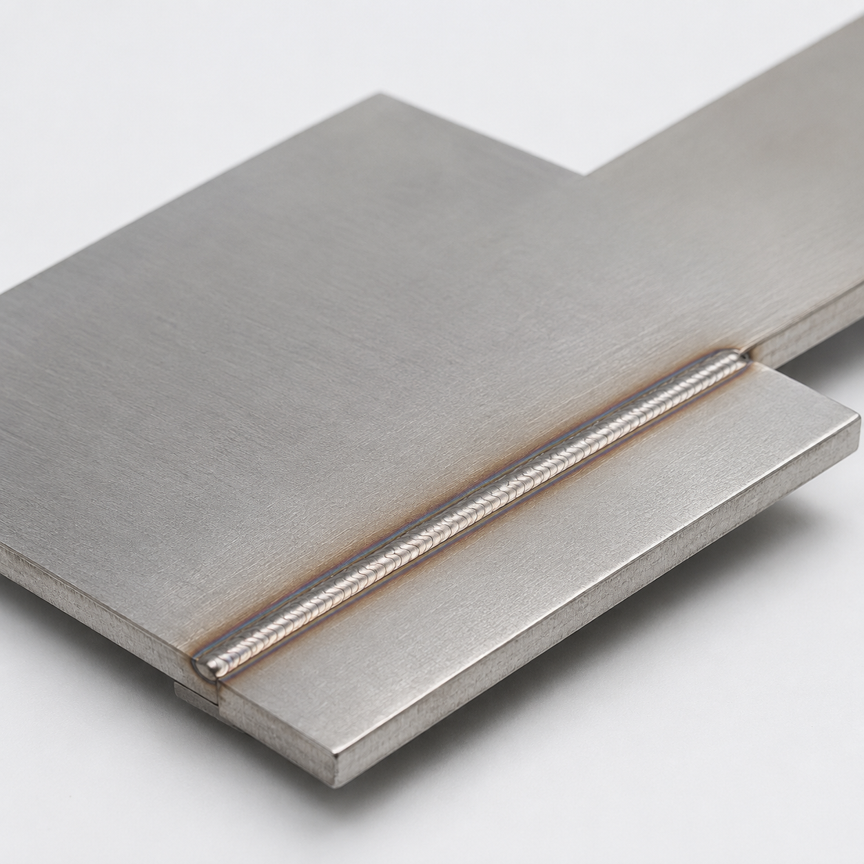 Stainless steel 2 mm lap-joint welding sample