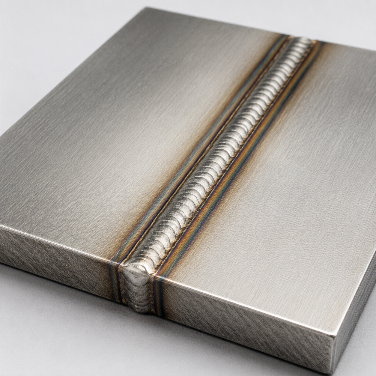 Stainless steel 5 mm butt-joint welding sample